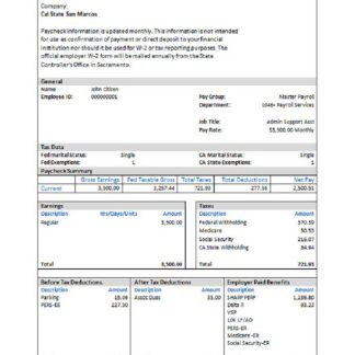 USA apparel company employee sheet download template file