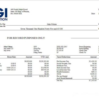 USA Chicago Notice of Determination download template file