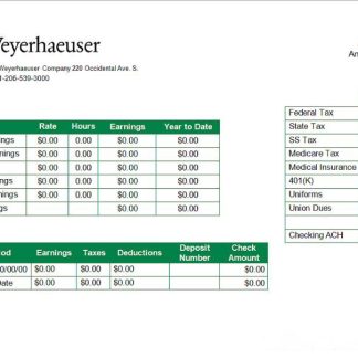 USA Dutch Bros Coffee Corporate coffeehouse company pay stub download template file