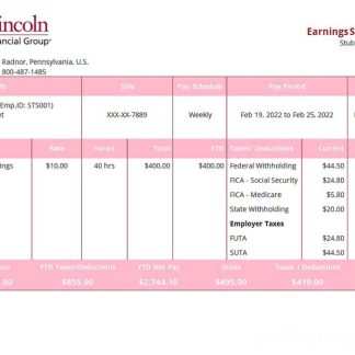 USA facility services company employee sheet download template file