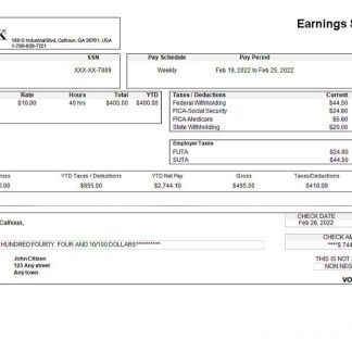 USA healthcare company employee sheet download template file