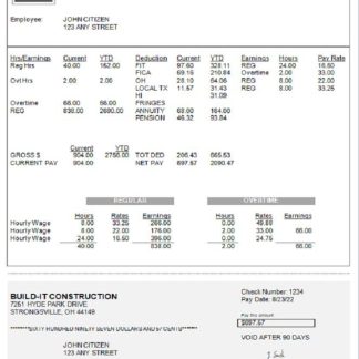 USA manufacturing company employee sheet download template file