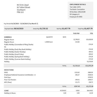 waste management company earning statement template in Excel and PDF formats download template file
