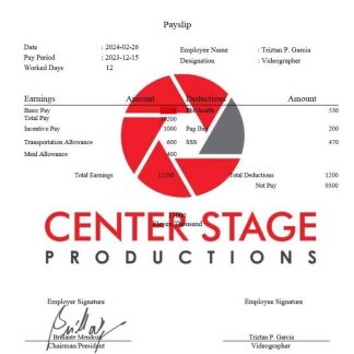 Center Stage Productions payslip template in Word and PDF formats.pdf, 2 download template file