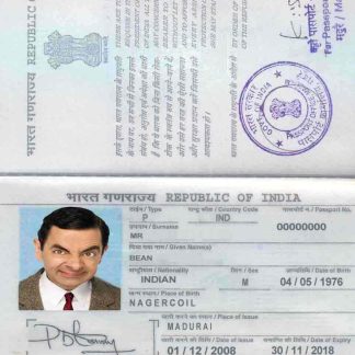 India Passport v1 Download Template File