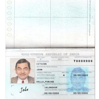 India Passport v2 Download Template File