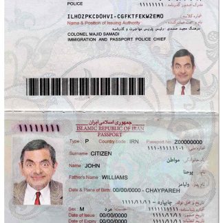 Iran Passport 2014 Download Template File