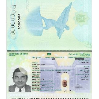 Iraq Passport 2024 Download Template File