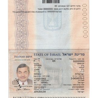 Israel Passport 2012 Download Template File