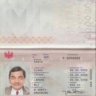 Austria Passport Download Template File
