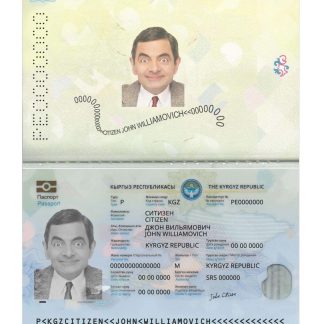 Kyrgyzstan Passport 2021 Download Template File