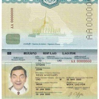 Laos Passport Download Template File