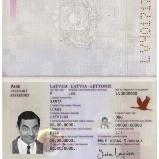 Latvia Passport 2007 Download Template File