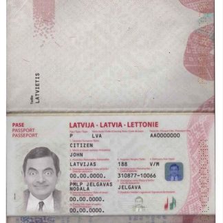 Latvia Passport 2015 Download Template File