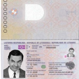 Lithuania Passport Download Template File