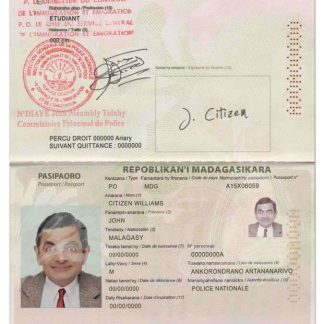 Madagascar Passport Download Template File