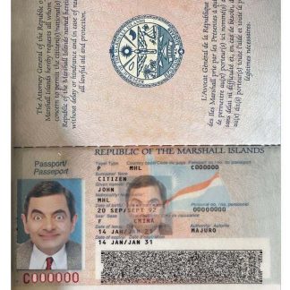 Marshall Islands Passport Download Template File