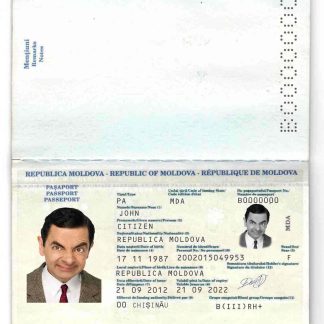 Moldova Passport 2011 Download Template File