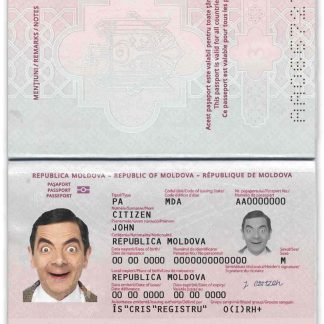 Moldova Passport 2014 Download Template File