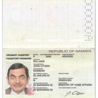 Namibia Passport Download Template File