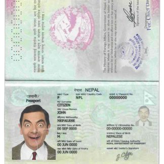 Nepal Passport v1 Download Template File