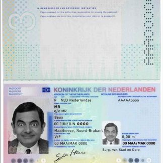 Netherlands Passport 2014 Download Template File