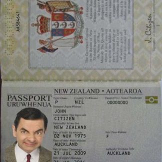 New Zealand Passport 2005 Download Template File