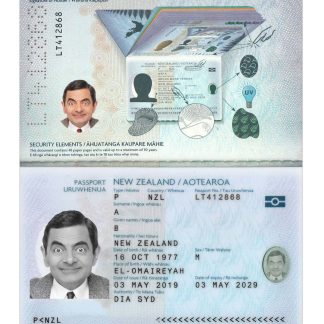 New Zealand Passport 2019 Download Template File