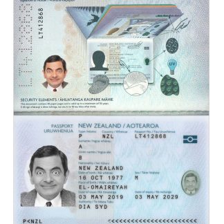 New Zealand Passport 2019 Download Template File