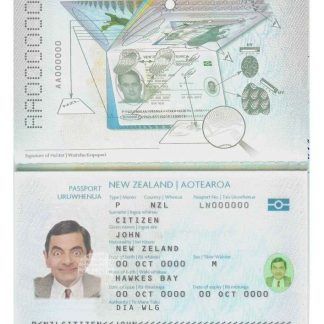 New Zealand Passport 2009 Download Template File
