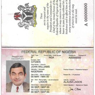 Nigeria Passport 2007 Download Template File
