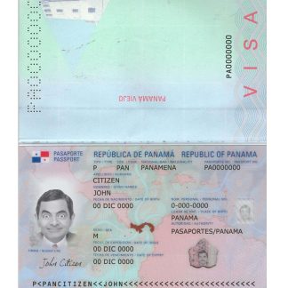 Panama Passport 2019 Download Template File