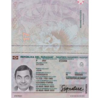 Paraguay Passport 2023 Download Template File