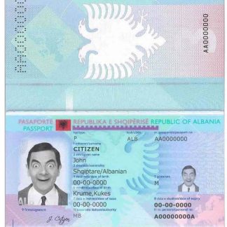 Albania passport download template file