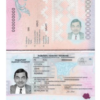 Romania Passport 2021 present Download Template File