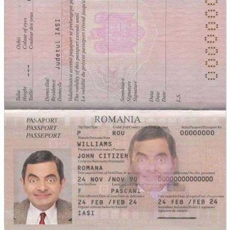 Romania Passport v2 Download Template File