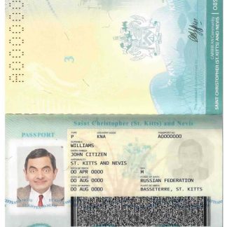 Saint Kitts and Nevis Passport Download Template File