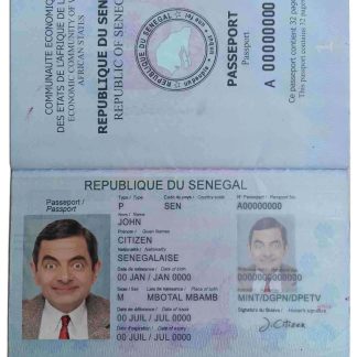 Senegal Passport Download Template File