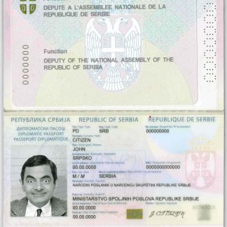 Serbia diplomatic Passport 2008 Download Template File