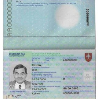 Slovakia Passport v1 Download Template File