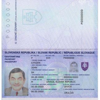 Slovakia Passport v2 Download Template File