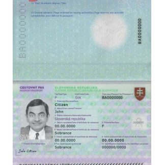 Slovakia Passport v3 Download Template File