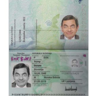 Slovenia Passport 2019 Download Template File