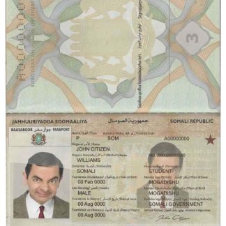 Somalia (Soomaaliya) Passport Download Template File