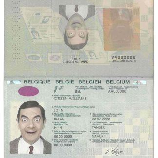 Belgium Passport 2014 Download Template File