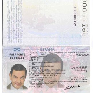 Spain Passport 2015 Download Template File