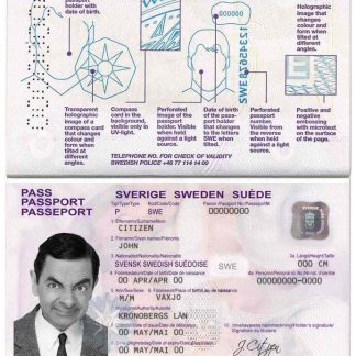 Sweden Passport Download Template File
