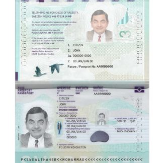 Sweden Passport 2022 Download Template File