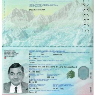 Switzerland Passport Download Template File