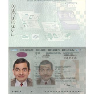 Belgium Passport 2020 Download Template File